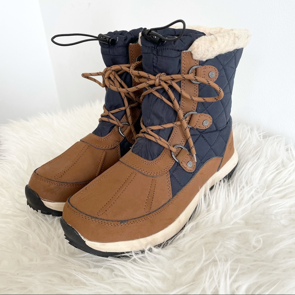 Bear Paw waterproof leather boots lace up winter
